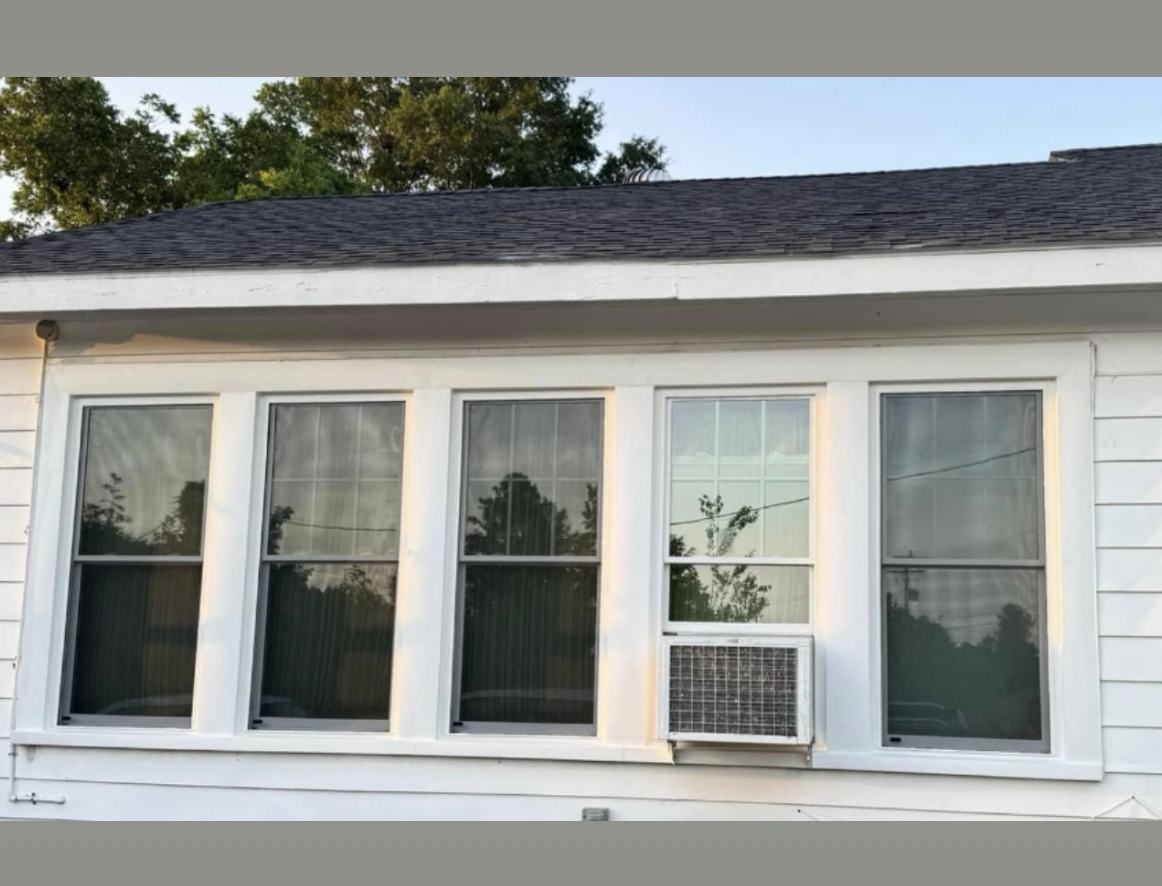 New modern energy efficient window after replacement